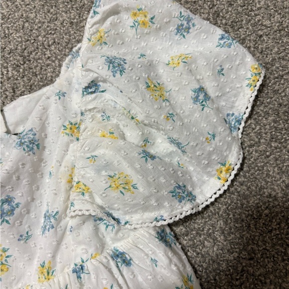 Joie Cotton Summer Babydoll Blouse Girl's Size 7/8 - Picture 3 of 8